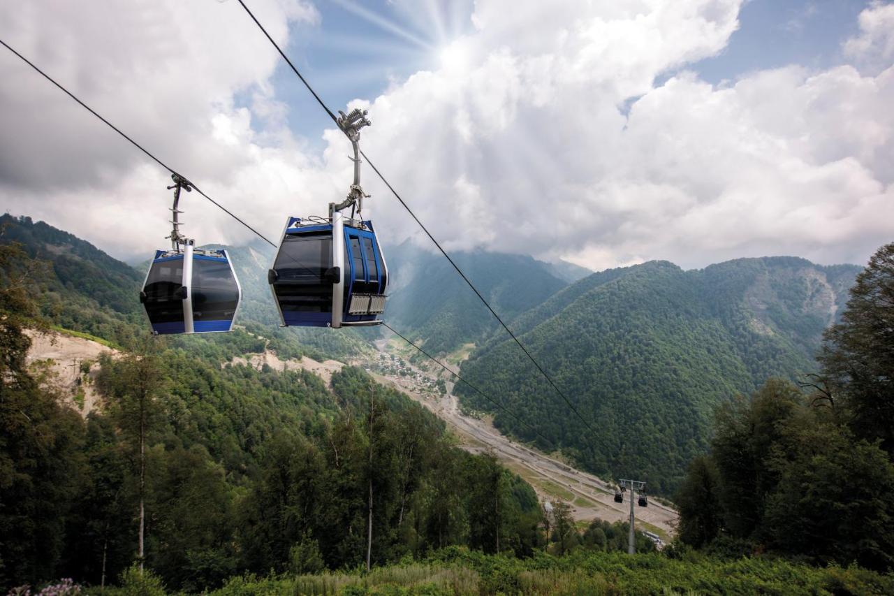 Cable car in tufandag mountain resort